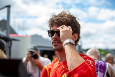  Charles Leclerc (MON) - Scuderia Ferrari - Ferrari SF-24 - Ferrari Formula 1 Aws Grand Prix du Canada 2024, Montreal, Quebec, Kanada - 24 Haziran 2024 F1 Dünya Şampiyonası 'nın 9.