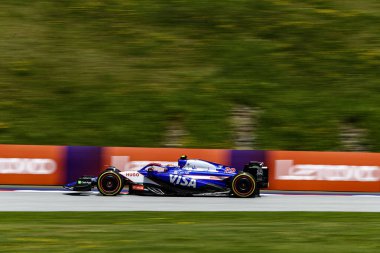  Yuki Tsunoda (JPN) - Visa Cash App RB F1 Team - RB VCARB01 - Honda RBPTduring Formula 1 Katar Havayolları Avusturya Grand Prix 2024, RedBull Ring, Spielberg, Avusturya 27-30 Haziran 2024