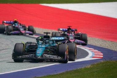  Lance Stroll (CAN) - Aston Martin Aramco F1 Takımı - Aston Martin AMR24 - Formula 1 Katar Havayolları Avusturya Grand Prix 2024, RedBull Ring, Spielberg, Avusturya 29 Haziran 2024