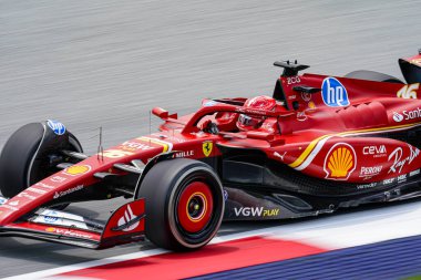  Charles Leclerc (MON) - Scuderia Ferrari - Ferrari SF-24 - Formula 1 Katar Havayolları Avusturya Grand Prix 2024, RedBull Ring, Spielberg, Avusturya 28 Haziran 2024