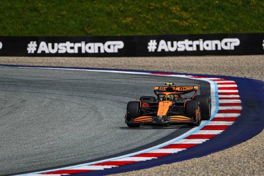 Lando Norris (GBR) - McLaren Formula 1 Takımı - McLaren MCL38 - Formula 1 Katar Havayolları Avusturya Grand Prix 2024, RedBull Ring, Spielberg, Avusturya 27-30 Haziran 2024