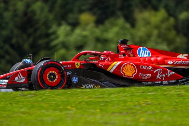  Charles Leclerc (MON) - Scuderia Ferrari - Ferrari SF-24 - Formula 1 Katar Havayolları Avusturya Grand Prix 2024, RedBull Ring, Spielberg, Avusturya 28 Haziran 2024