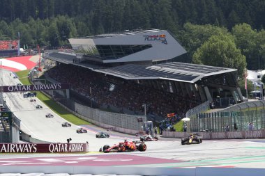  Charles Leclerc (MON) - Scuderia Ferrari - Ferrari SF-24 - Ferrari Formula 1 Katar Havayolları Avusturya Grand Prix 2024, RedBull Ring, Spielberg, Avusturya 29 Haziran 2024