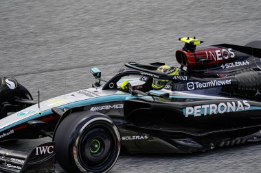  Lewis Hamilton (GBR) - Mercedes-AMG PETRONAS F1 Takımı - Mercedes W15 - Mercedes E Performansı Formula 1 Katar Havayolları Avusturya Grand Prix 2024, RedBull Ring, Spielberg, Avusturya 28 Haziran 2024