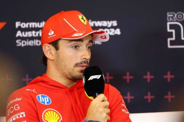  Charles Leclerc (MON) - Scuderia Ferrari - Ferrari SF-24 - Formula 1 Katar Havayolları Avusturya Grand Prix 2024, RedBull Ring, Spielberg, Avusturya 27-30 Haziran 2024 tarihleri arasında Ferrari