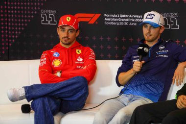  Charles Leclerc (MON) - Scuderia Ferrari - Ferrari SF-24 - Formula 1 Katar Havayolları Avusturya Grand Prix 2024, RedBull Ring, Spielberg, Avusturya 27-30 Haziran 2024 tarihleri arasında Ferrari