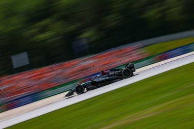  Lewis Hamilton (GBR) - Mercedes-AMG PETRONAS F1 Takımı - Mercedes W15 - Mercedes E Performansı Formula 1 Katar Havayolları Avusturya Grand Prix 2024, RedBull Ring, Spielberg, Avusturya 28 Haziran 2024