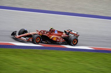  Carlos Sainz Jr. (ESP) - Scuderia Ferrari - Ferrari SF-24 - Formula 1 Katar Havayolları Avusturya Grand Prix 2024, RedBull Ring, Spielberg, Avusturya 28 Haziran 2024