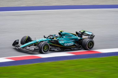  Fernando Alonso (ESP) - Aston Martin Aramco F1 Takımı - Aston Martin AMR24 - Mercedes Formula 1 Katar Havayolları Avusturya Grand Prix 2024, RedBull Ring, Spielberg, Avusturya 28 Haziran 2024