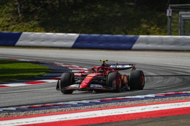  Carlos Sainz Jr. (ESP) - Scuderia Ferrari - Ferrari SF-24 - Formula 1 Katar Havayolları Avusturya Grand Prix 2024, RedBull Ring, Spielberg, Avusturya 29 Haziran 2024