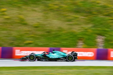  Lance Stroll (CAN) - Aston Martin Aramco F1 Takımı - Aston Martin AMR24 - Formula 1 Katar Havayolları Avusturya Grand Prix 2024, RedBull Ring, Spielberg, Avusturya 28 Haziran 2024