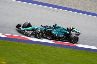  Lance Stroll (CAN) - Aston Martin Aramco F1 Takımı - Aston Martin AMR24 - Formula 1 Katar Havayolları Avusturya Grand Prix 2024, RedBull Ring, Spielberg, Avusturya 28 Haziran 2024