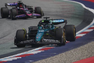  Fernando Alonso (ESP) - Aston Martin Aramco F1 Takımı - Aston Martin AMR24 - Mercedes Avusturya Grand Prix 2024, RedBull Ring, Spielberg, Avusturya 29 Haziran 2024