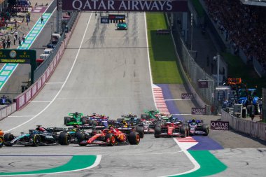  Fernando Alonso (ESP) - Aston Martin Aramco F1 Takımı - Aston Martin AMR24 - Mercedes Avusturya Grand Prix 2024, RedBull Ring, Spielberg, Avusturya 29 Haziran 2024