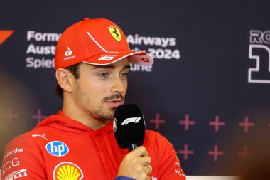  Charles Leclerc (MON) - Scuderia Ferrari - Ferrari SF-24 - Formula 1 Katar Havayolları Avusturya Grand Prix 2024, RedBull Ring, Spielberg, Avusturya 27-30 Haziran 2024 tarihleri arasında Ferrari