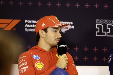  Charles Leclerc (MON) - Scuderia Ferrari - Ferrari SF-24 - Formula 1 Katar Havayolları Avusturya Grand Prix 2024, RedBull Ring, Spielberg, Avusturya 27-30 Haziran 2024 tarihleri arasında Ferrari