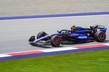  Logan Sargeant (USA) - Williams Racing - Williams FW46 - Mercedes Formula 1 Katar Havayolları Avusturya Grand Prix 2024, RedBull Ring, Spielberg, Avusturya 28 Haziran 2024