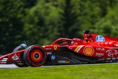  Charles Leclerc (MON) - Scuderia Ferrari - Ferrari SF-24 - Formula 1 Katar Havayolları Avusturya Grand Prix 2024, RedBull Ring, Spielberg, Avusturya 28 Haziran 2024