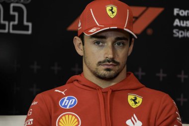  Charles Leclerc (MON) - Scuderia Ferrari - Ferrari SF-24 - Ferrari during Formula 1 Qatar Airways Austrian Grand Prix 2024, RedBull Ring, Spielberg, Austria from 27th to 30th June 2024 clipart