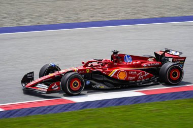  Charles Leclerc (MON) - Scuderia Ferrari - Ferrari SF-24 - Formula 1 Katar Havayolları Avusturya Grand Prix 2024, RedBull Ring, Spielberg, Avusturya 28 Haziran 2024