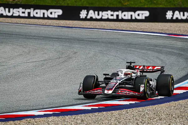 Stock image  Kevin Magnussen (DEN) - MoneyGram Haas F1 Team - Haas VF-24 - Ferrari during Formula 1 Qatar Airways Austrian Grand Prix 2024, RedBull Ring, Spielberg, Austria from 27th to 30th June 2024