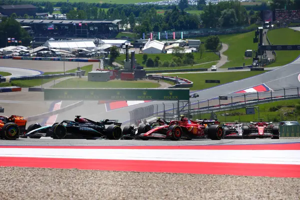 stock image Start of the Sprint Race of Formula 1 Qatar Airways Austrian Grand Prix 2024, RedBull Ring, Spielberg, Austria 29th June 2024