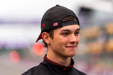  Oliver Bearman (GBR) - 2025 sezonunda Rezerv Sürücüsü, Scuderia Ferrari ve geleceğin Haas F1 pilotu ilk gün, 4 Temmuz 2024, Perşembe günü formül 1 Katar Havayolları İngiliz Grand Prix 2024, 5 Temmuz 'dan itibaren Silver Stone pistinde gerçekleşmesi planlanıyor.