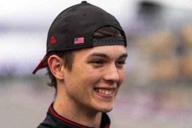  Oliver Bearman (GBR) - 2025 sezonunda Rezerv Sürücüsü, Scuderia Ferrari ve geleceğin Haas F1 pilotu ilk gün, 4 Temmuz 2024, Perşembe günü formül 1 Katar Havayolları İngiliz Grand Prix 2024, 5 Temmuz 'dan itibaren Silver Stone pistinde gerçekleşmesi planlanıyor.