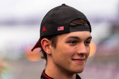  Oliver Bearman (GBR) - 2025 sezonunda Rezerv Sürücüsü, Scuderia Ferrari ve geleceğin Haas F1 pilotu ilk gün, 4 Temmuz 2024, Perşembe günü formül 1 Katar Havayolları İngiliz Grand Prix 2024, 5 Temmuz 'dan itibaren Silver Stone pistinde gerçekleşmesi planlanıyor.