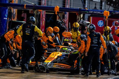 Lando Norris (GBR) - McLaren Formula 1 Team - McLaren MCL38 - Mercedes  during the Race on day 4, Sunday july 7, 2024 of the formula 1 qatar airways british grand prix 2024, scheduled to take place at the silverstone circuit from july 5 to july 7, 20