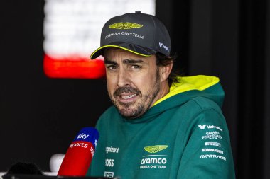  Fernando Alonso (ESP) - Aston Martin Aramco F1 Ekibi - Aston Martin AMR24 - Mercedes, Formula 1 Qatar Havayolları Grand Prix 2024 'ün 2.