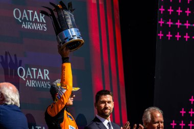 Lando Norris (GBR) - McLaren Formula 1 Takımı - McLaren MCL38 - Mercedes yarışta 4 Temmuz Pazar günü, 7 Temmuz 2024 formülü 1 qatar hava yolu İngiliz Grand Prix 2024, 5 Temmuz - 20 Temmuz tarihleri arasında Silverstone pistinde gerçekleşmesi planlanıyor.