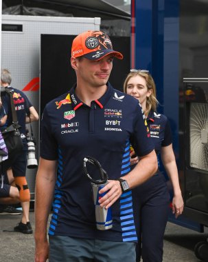  Max Verstappen (NED) - Oracle Red Bull Racing - Red Bull RB20 - Honda RBPT 21 Temmuz Pazar günü, Formula 1 Macaristan Grand Prix 2024 'te, Macaristan Mogyorod, Budapeşte, Macaristan, 19-21 Temmuz tarihlerinde gerçekleşmesi planlanan,