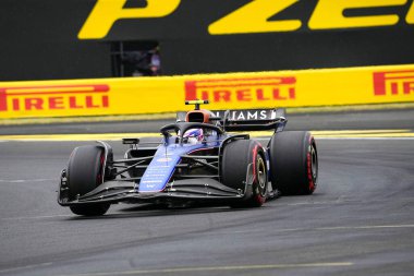  Logan Sargeant (ABD) - Williams Racing - Williams FW46 - Mercedes, 20 Temmuz 2024 tarihli Formula 1 Macaristan Grand Prix, Mogyorod, Budapeşte, Macaristan, 19 Temmuz - J