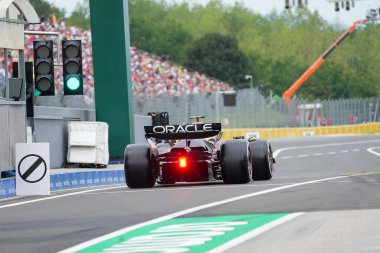  Max Verstappen (NED) - Oracle Red Bull Racing - Red Bull RB20 - Honda RBPT Saturday Free Practice, 20 Temmuz, Formula 1 Macaristan Grand Prix 2024, Macaristan 'ın Mogyorod, Budapeşte, Macaristan, Haziran