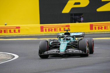  Lance Stroll (CAN) - Aston Martin Aramco F1 Takımı - Aston Martin AMR24 - Mercedes, 20 Temmuz, Formula 1 Macaristan Grand Prix 2024, Macaristan Mogyorod, Budapeşte, Hungar 'da düzenlenecek