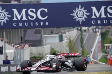  Nico Hulkenberg (GER) - MoneyGram Haas F1 Team - Haas VF-24 - Ferrari, 20 Temmuz 2024 tarihli Formula 1 Macaristan Grand Prix, Mogyorod, Budapeşte, Macaristan, 19 Temmuz 