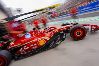  Charles Leclerc (MON) - Scuderia Ferrari - Ferrari SF-24 - Ferrari Free Practice, 20 Temmuz 2024 tarihli Formula 1 Macaristan Grand Prix, Mogyorod, Budapeşte, Macaristan 'da 19 Temmuz - 19 Temmuz tarihleri arasında düzenlenecek