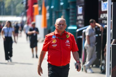  Frederic Vasseur (FRA) - Scuderia Ferrari F1 Takım Müdürü, FFormula 1 Pirelli Gran Premio d 'Italia 2024, Monza' daki Autodromo Nazionale di Monza pistinde (MB) 29 Eylül - 1 Eylül tarihleri arasında gerçekleşmesi planlanan hazırlık gününde,