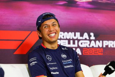  Alexander Albon (THA) - Williams FW46 - Mercedes hazırlık gününde, 29 Ağustos, FFormula 1 Pirelli Gran Premio d 'Italia 2024, Monza (MB) İtalya' daki Autodromo Nazionale di Monza pistinde gerçekleşmesi planlanıyor - 29-29 Ağustos
