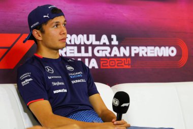  Alexander Albon (THA) - Williams FW46 - Mercedes hazırlık gününde, 29 Ağustos, FFormula 1 Pirelli Gran Premio d 'Italia 2024, Monza (MB) İtalya' daki Autodromo Nazionale di Monza pistinde gerçekleşmesi planlanıyor - 29-29 Ağustos