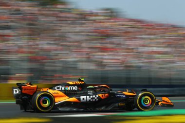 Lando Norris (GBR) - McLaren Formula 1 Takımı - McLaren MCL38 - antrenman sırasında Mercedes, 30 Ağustos, Formula 1 Pirelli Gran Premio d 'Italia 2024, Monza' daki Autodromo Nazionale di Monza pistinde gerçekleşmesi planlanıyor - 29-29 Ağustos 