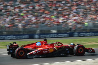  Charles Leclerc (MON) - Scuderia Ferrari - Ferrari SF-24 - Monza (MB) İtalya 'da Autodromo Nazionale di Monza pistinde gerçekleşmesi planlanan Formula 1 Pirelli Gran Premio d' Italia 2024 'ün 30 Ağustos antrenmanı sırasında Ferrari - 29 Ağustos - Sep