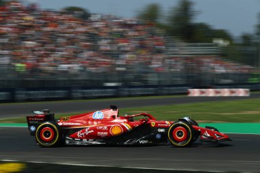  Charles Leclerc (MON) - Scuderia Ferrari - Ferrari SF-24 - Monza (MB) İtalya 'da Autodromo Nazionale di Monza pistinde gerçekleşmesi planlanan Formula 1 Pirelli Gran Premio d' Italia 2024 'ün 30 Ağustos antrenmanı sırasında Ferrari - 29 Eylül