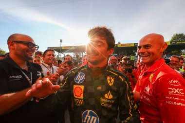  Charles Leclerc (MON) - Scuderia Ferrari - Ferrari SF-24 - Ferrari Rade Day, 1 Eylül Pazar günü, Formula 1 Pirelli Gran Premio d 'Italia' nın 1.