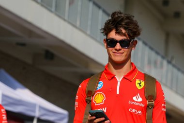  Oliver Bearman (GBR) - Formula 1 Pirelli ABD Grand Prix 2024 'te Rezerv Sürücüsü, Scuderia Ferrari, Austin, TX (ABD) 18-20 Eylül 2024 tarihlerinde gerçekleştirilecek olan Amerika Birleşik Devletleri Grand Prix 2024