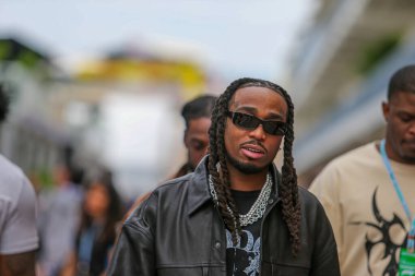 Quavo (USA) rapçi ve şarkıcısı - Formula 1 Pirelli Birleşik Devletler Grand Prix 2024 boyunca otlakta konuk, Austin, TX (USA) 18-20 Eylül 2024 tarihlerinde Circuit of Americas 'ta gerçekleşmesi planlanıyor.