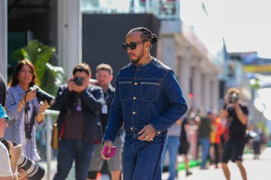  Lewis Hamilton (GBR) - Mercedes-AMG PETRONAS F1 Ekibi - Mercedes W15 - Mercedes E Performansı Formula 1 Pirelli ABD Grand Prix 2024 sırasında, Austin, TX (USA) 18-20 Eylül 2024 tarihlerinde Circuit of Americas 'ta gerçekleşmesi planlanan