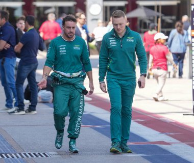  Fernando Alonso (ESP) - Aston Martin Aramco F1 Ekibi - Aston Martin AMR24 - Mercedes Formula 1 Pirelli ABD Grand Prix 2024 sırasında, Austin, TX (ABD) 18-20 Eylül 2024 tarihlerinde gerçekleştirilecek