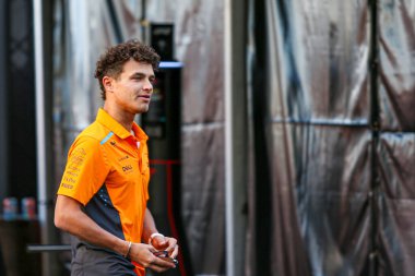 Lando Norris (GBR) - McLaren Formula 1 Ekibi - McLaren MCL38 - Mercedes Formula 1 Pirelli Birleşik Devletler Grand Prix 2024 yarışında, Austin, TX (USA) 18-20 Eylül 2024 tarihlerinde gerçekleştirilecek